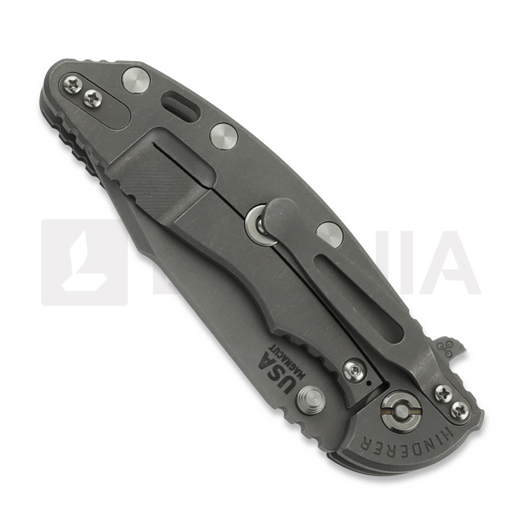 Couteau pliant Hinderer 3.5 XM-18 Harpoon Spanto, Magnacut, Working Finish, noir