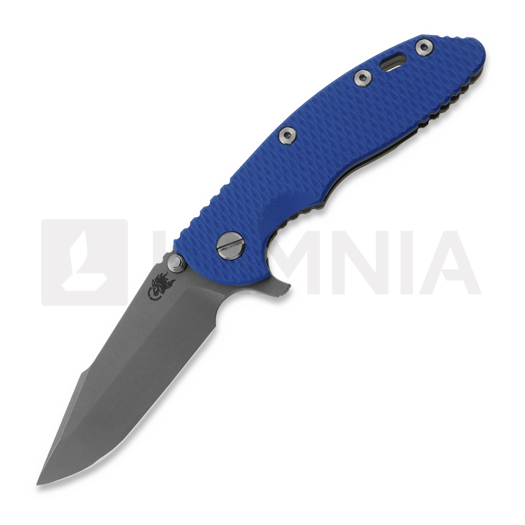 Hinderer 3.5 XM-18 Harpoon Spanto sulankstomas peilis, Magnacut, Working Finish, mėlyna