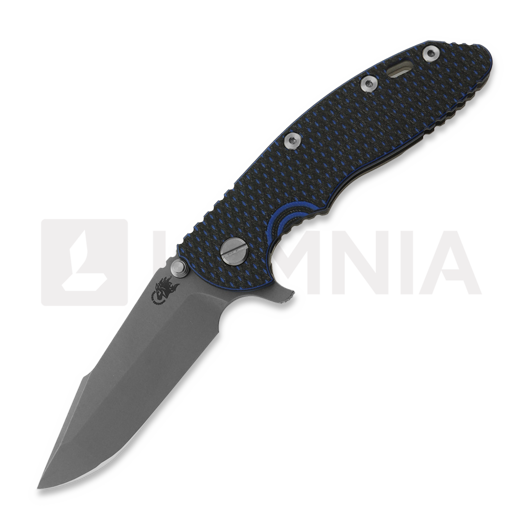 Hinderer 3.5 XM-18 Harpoon Spanto 折り畳みナイフ, Magnacut, Working Finish, blue/black