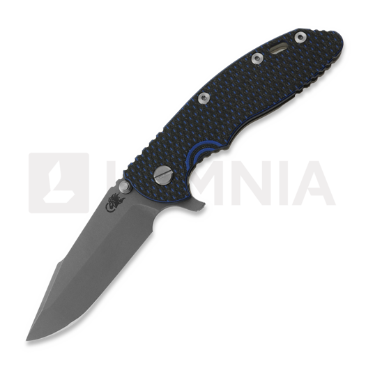 Skladací nôž Hinderer 3.5 XM-18 Harpoon Spanto, Magnacut, Working Finish, blue/black