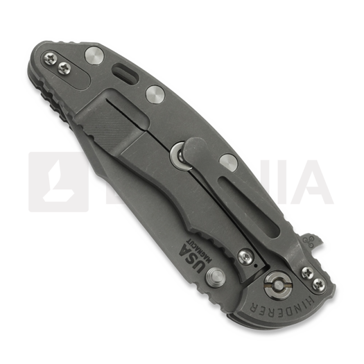 Couteau pliant Hinderer 3.5 XM-18 Harpoon Spanto, Magnacut, Working Finish, blue/black