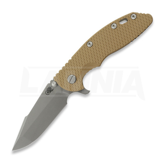 Hinderer 3.5 XM-18 Harpoon Spanto 折り畳みナイフ, Magnacut, Working Finish, coyote