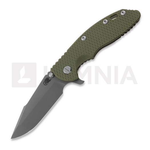 Hinderer 3.5 XM-18 Harpoon Spanto összecsukható kés, Magnacut, Working Finish, zöld