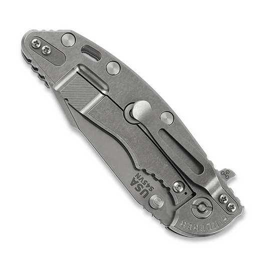 Hinderer 3.5 XM-18 Harpoon Spanto Tri-Way Stonewash sulankstomas peilis, juoda