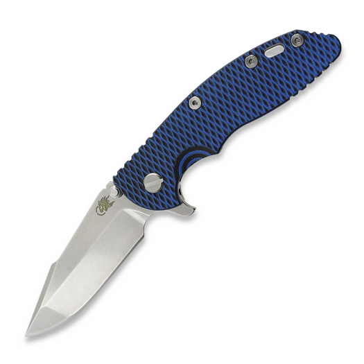 Hinderer 3.5 XM-18 Harpoon Spanto Tri-Way Stonewash, Blue/Black
