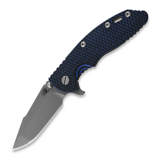 Hinderer 3.5 XM-18 Harpoon Spanto Tri-Way Working Finish, Blue/Black