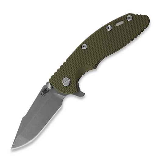 Hinderer 3.5 XM-18 Harpoon Spanto Tri-Way Working Finish, OD Green