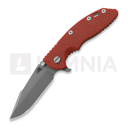 Hinderer 3.5 XM-18 Harpoon Spanto Tri-Way Working Finish Red G-10 kääntöveitsi