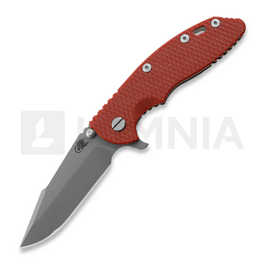Hinderer 3.5 XM-18 Harpoon Spanto Tri-Way Working Finish Red G-10 접이식 나이프