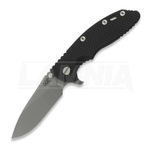 Hinderer 3.5 XM-18 Hollow Grind Slicer 접이식 나이프, 20CV, Battle Bronze, 검정