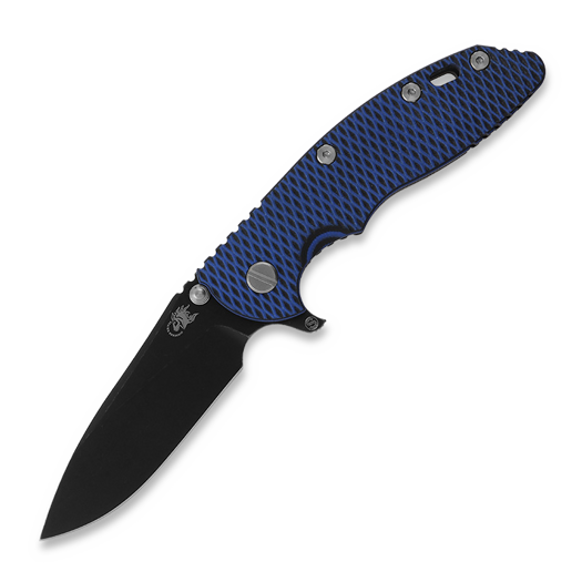 Hinderer 3.5 XM-18 Magnacut Skinny Slicer Tri-Way Battle Black Blue/Black G10 folding knife