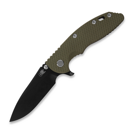 Hinderer 3.5 XM-18 Magnacut Skinny Slicer Tri-Way Battle Black OD Green G10 foldekniv