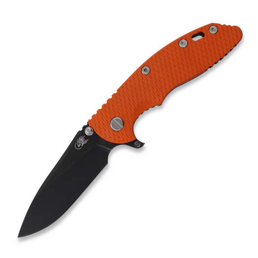 Coltello pieghevole Hinderer 3.5 XM-18 Magnacut Skinny Slicer Tri-Way Battle Black Orange G10