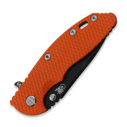 Coltello pieghevole Hinderer 3.5 XM-18 Magnacut Skinny Slicer Tri-Way Battle Black Orange G10