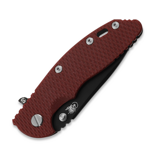 Coltello pieghevole Hinderer 3.5 XM-18 Magnacut Skinny Slicer Tri-Way Battle Black Red G10