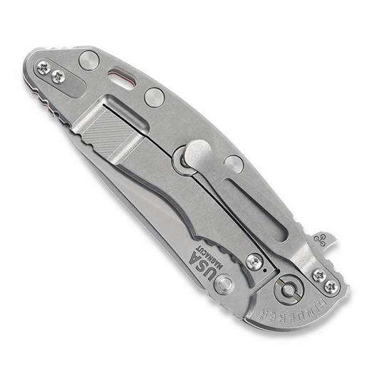 Coltello pieghevole Hinderer 3.5 XM-18 Magnacut Skinny Slicer Tri-Way Stonewash Orange G10
