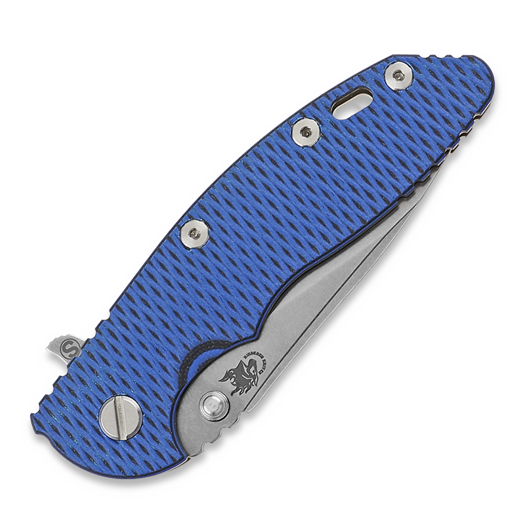 Hinderer 3.5 XM-18 Magnacut Skinny Slicer Tri-Way SW Bronze Blue/Black G10 folding knife