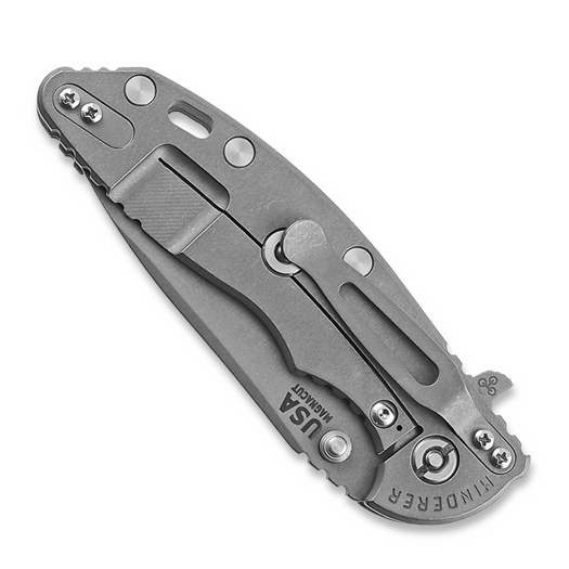Hinderer 3.5 XM-18 Magnacut Skinny Slicer Tri-Way Working Finish Blue/Black G10 sulankstomas peilis