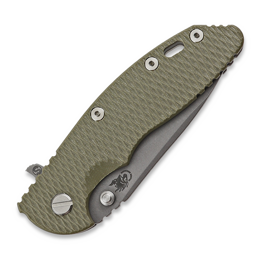 Hinderer 3.5 XM-18 Magnacut Skinny Slicer Tri-Way Working Finish OD Green G10 folding knife