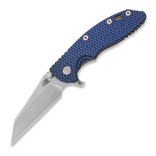 Couteau pliant Hinderer 3.5 XM-18 S45VN Fatty Wharncliffe Tri-Way Stonewash Bronze Blue/Black G10