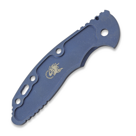 Hinderer 3.5 XM-18 Scale Textured Titanium Battle Blue handle scales