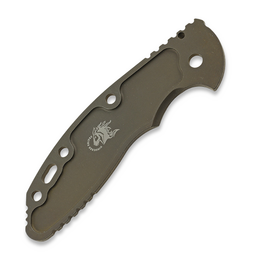 Hinderer 3.5 XM-18 Scale Textured Titanium Battle Bronze handle scales