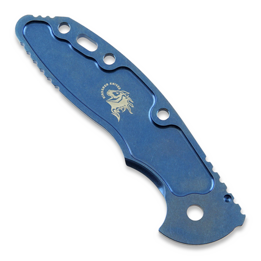 Hinderer 3.5 XM-18 Scale Textured Titanium Stonewash handle scales, mėlyna