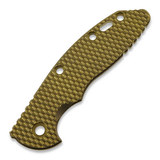 Hinderer 3.5 XM-18 Scale Textured Titanium Stonewash Bronze handle scales