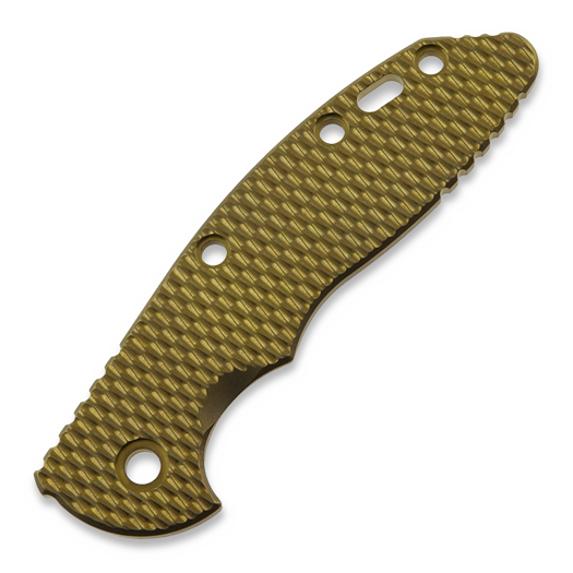 Hinderer 3.5 XM-18 Scale Textured Titanium Stonewash Bronze handle scales