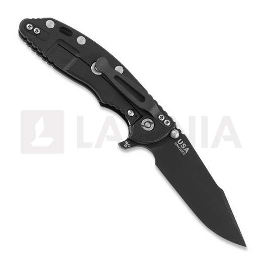 Hinderer 3.5 XM-18 Skinny Harpoon Spanto Tri-Way Battle Black Black G10 sulankstomas peilis