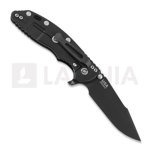 Hinderer 3.5 XM-18 Skinny Harpoon Spanto Tri-Way Battle Black Black G10 kääntöveitsi