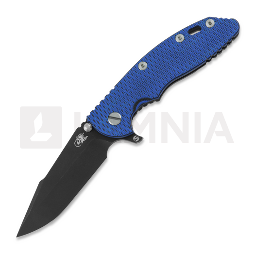 Складной нож Hinderer 3.5 XM-18 Skinny Harpoon Spanto Tri-Way Battle Black Blue/Black G10