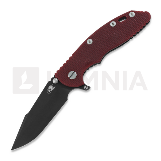 Coltello pieghevole Hinderer 3.5 XM-18 Skinny Harpoon Spanto Tri-Way Battle Black Red G10