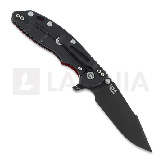 Zavírací nůž Hinderer 3.5 XM-18 Skinny Harpoon Spanto Tri-Way Battle Black Red G10