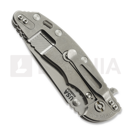 Saliekams nazis Hinderer 3.5 XM-18 Slicer Hollow Grind Magnacut Stonewash Black G10