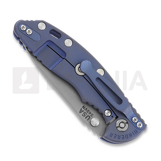 Hinderer 3.5 XM-18 Slicer Non Flipper Tri-Way Battle Blue Blue G10 kääntöveitsi