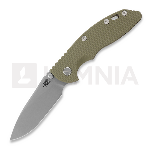 Saliekams nazis Hinderer 3.5 XM-18 Slicer Non Flipper Tri-Way Battle Bronze OD Green G10