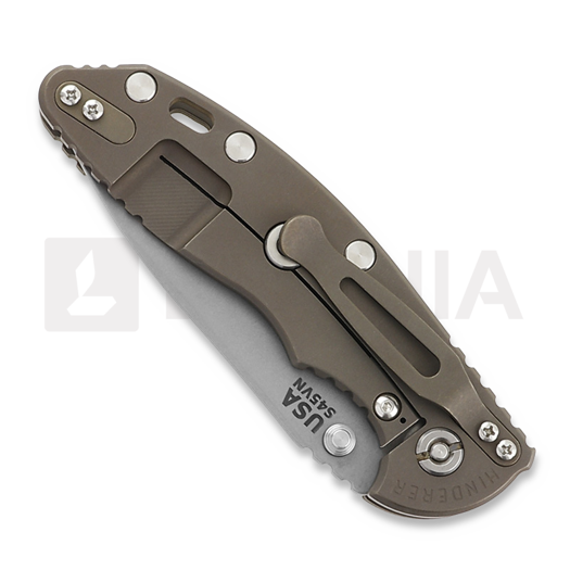 Hinderer 3.5 XM-18 Slicer Non Flipper Tri-Way Battle Bronze OD Green G10 kääntöveitsi