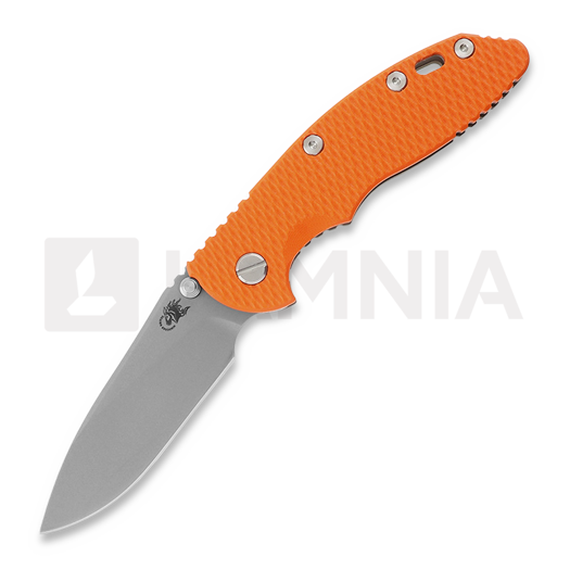 Navaja Hinderer 3.5 XM-18 Slicer Non Flipper Tri-Way Battle Bronze Orange G10