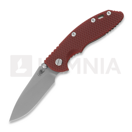 Saliekams nazis Hinderer 3.5 XM-18 Slicer Non Flipper Tri-Way Battle Bronze Red G10