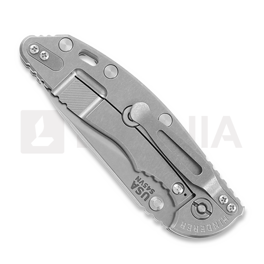 Hinderer 3.5 XM-18 Slicer Non Flipper Tri-Way Stonewash Black G10 folding knife