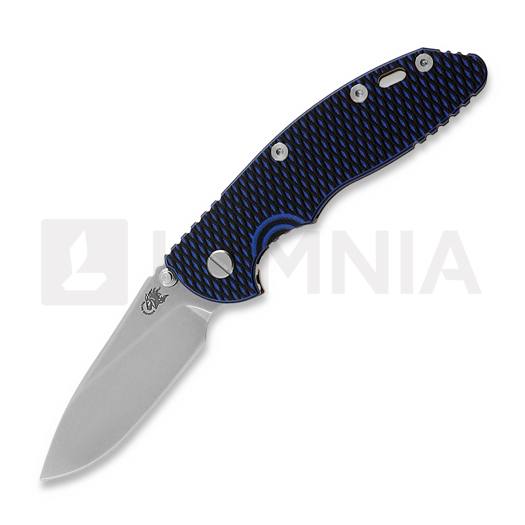 Hinderer 3.5 XM-18 Slicer Non Flipper Tri-Way Stonewash Bronze Blue/Black G10 kääntöveitsi