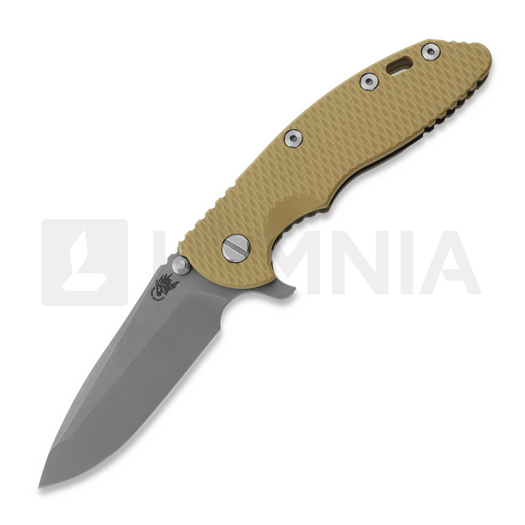 Hinderer 3.5 XM-18 Spanto 접이식 나이프, CPM 20CV, Battle Bronze, coyote