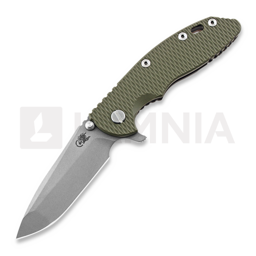 Складной нож Hinderer 3.5 XM-18 Spanto, CPM 20CV, Battle Bronze, оливковый