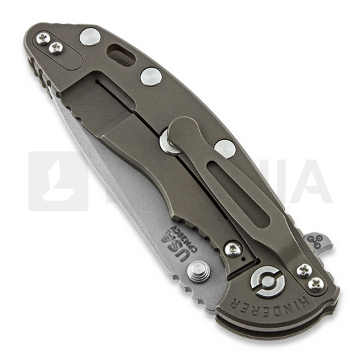 Hinderer 3.5 XM-18 Spanto 折叠刀, CPM 20CV, Battle Bronze, 綠色