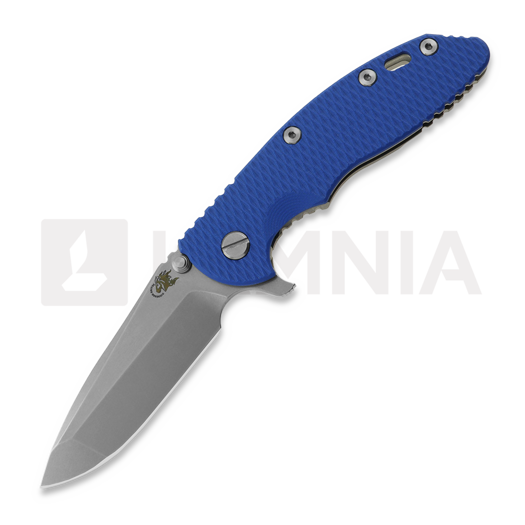 Hinderer 3.5 XM-18 Spanto foldekniv, CPM 20CV, Stonewash, blå
