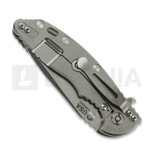 Coltello pieghevole Hinderer 3.5 XM-18 Spanto, CPM 20CV, Stonewash, verde