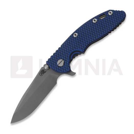 Coltello pieghevole Hinderer 3.5 XM-18 Spanto, CPM 20CV, Working Finish, blue/black
