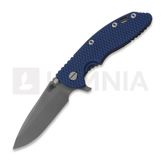 Hinderer 3.5 XM-18 Spanto kääntöveitsi, CPM 20CV, Working Finish, blue/black