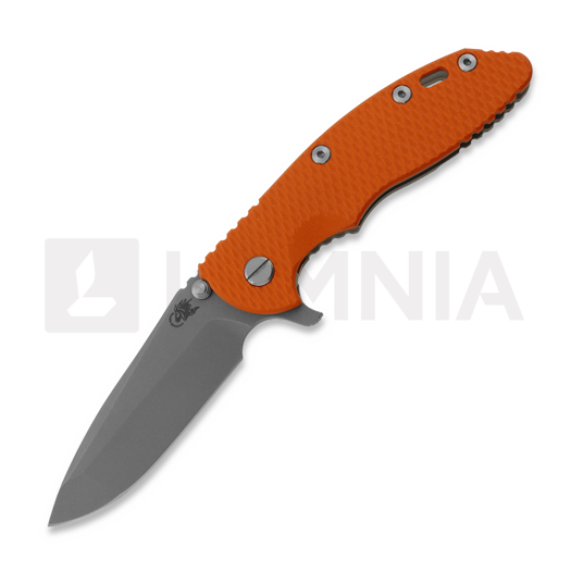 Hinderer 3.5 XM-18 Spanto 접이식 나이프, CPM 20CV, Working Finish, 주황